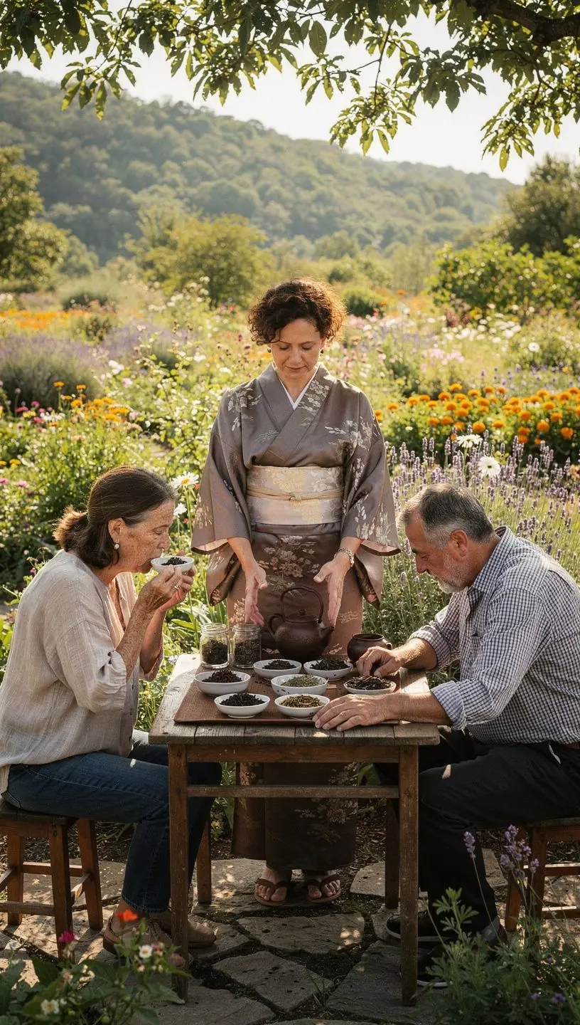 Illatos tea levél a csészében, amely felfedi a teázás művészetét.