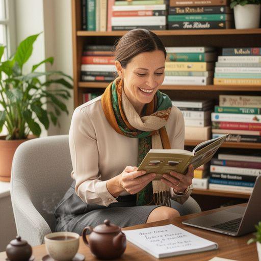 Különböző teaszűrők és csészék szépen elrendezve egy asztalon.